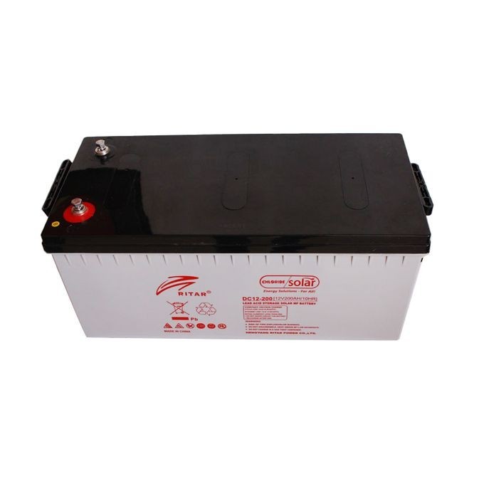 200AH 12V Ritar Solar Battery - High Performance Sealed Lead Acid Battery