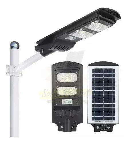 Altop 100W Solar LED Street Light for Outdoor Area Lighting 4-5m Mounting Height 5730 LED 88PCS 3000-6000K LiFePO4 3.2V 6AH Battery 2-Year Warranty (0426B100-01)