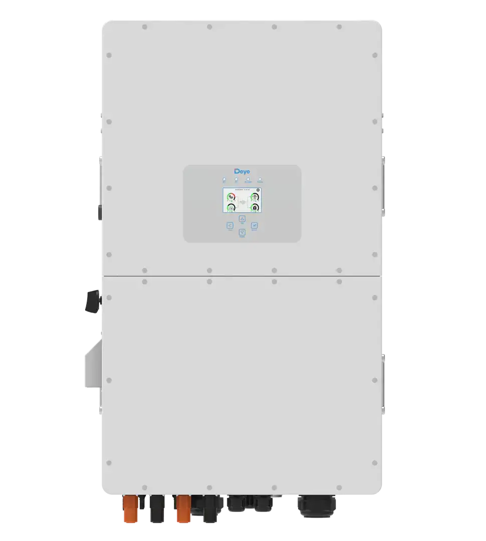 DEYE 35kW Three Phase High Voltage Hybrid Inverter for Commercial and Large-scale grid-tied 1000V Battery 400V Output 5-Year Warranty (SUN-35K-SG01HP3-EU-BM3)
