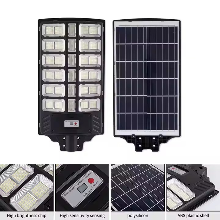 800W All-in-One Solar Street Light with 12-Hour Operation