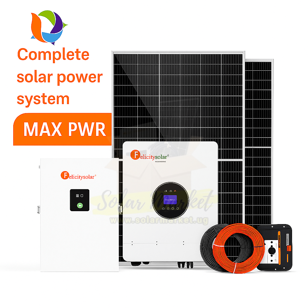 10KWH Marsorp SolarMax Complete Lithium Home Solar System Kit –Reliable Off-Grid Power for Uganda