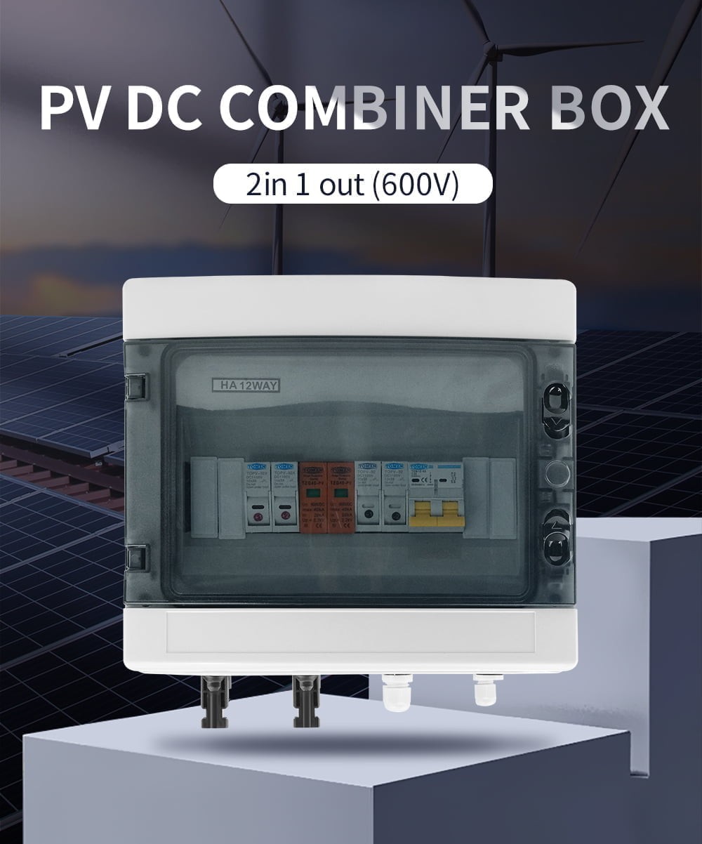 Solar PV Combiner Box 32A DCDB 2-in-1-Out