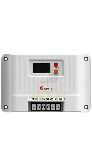 SRNE 30A MPPT Charge Controller for Off-Grid Solar Systems 100Vdc Open Circuit Voltage 12/24/36/48Vdc Battery (Shiner2430)