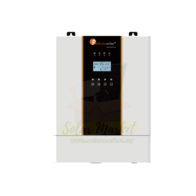 3KVA, 24V Felicity Hybrid Solar Inverter With MPPT 100A High Frequency
