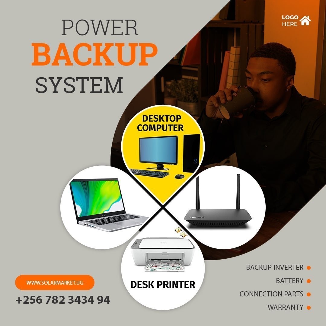 1.5kVA Battery Power backup system for Office with 8+ hours backup time