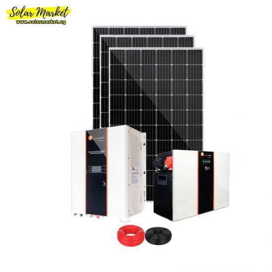 5kW LiFePO4 complete off grid Hybrid solar system Lithium Battery system uganda