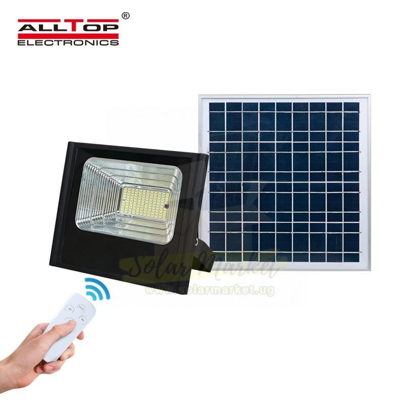 Altop 2000W Solar LED Flood Light for Outdoor Security and Area Lighting 6V 85W Polycrystalline Panel LiFePO4 3.2V 58.5Ah Battery 6000K 5730 LEDs ABS Material 3-Year Warranty (0293B2000-01)