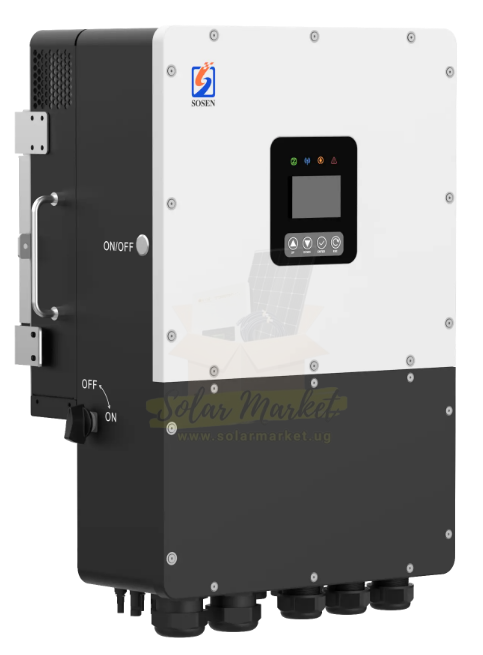 Sosen HL15K-P3EU 15kW Three-Phase Hybrid Inverter for Home and Small Business Backup 51.2V Battery 380/400VAC Output Dual MPPT 30kW PV IP66