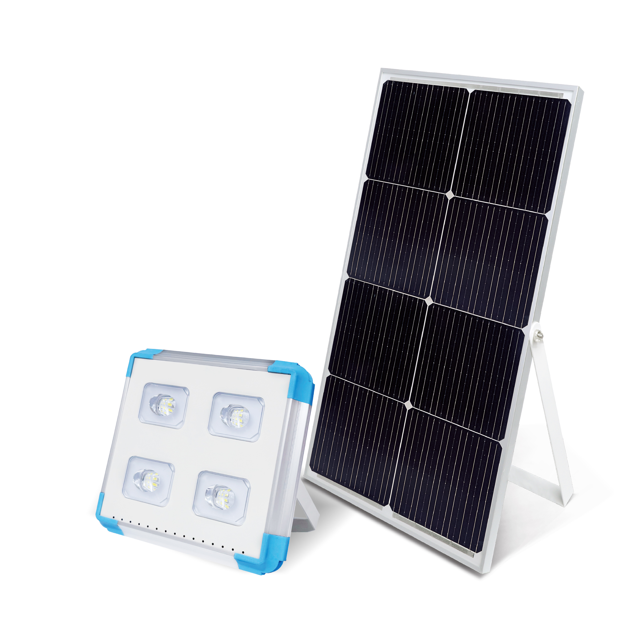 Cworth 60W Solar Street Light with Built-in 256Wh Lithium Battery for Outdoor Area Lighting 7584lm Luminous Flux 3-6m Installation Height IP65 Waterproof (CE-TK-60W)