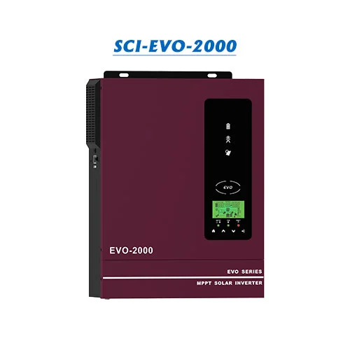 Anern 2kVA/1600W Hybrid Inverter for Home and Small Business Backup 12VDC 230VAC Output MPPT 30-400VDC 80A Charger Pure Sine Wave IP21 (AN-SCI-EVO-2000)