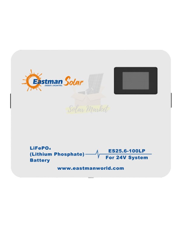 100AH 24V Lithium Solar Battery LiFePO4 Eastman - High Performance Battery