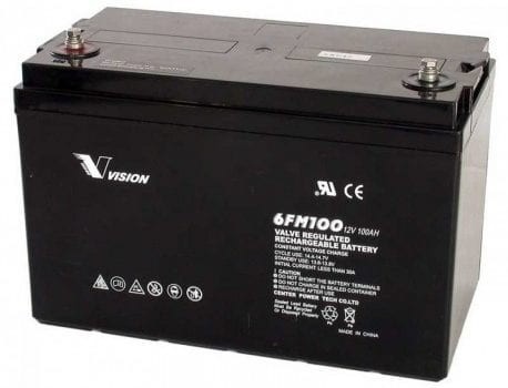 Vision Solar Battery 12V 100AH 6FM100D