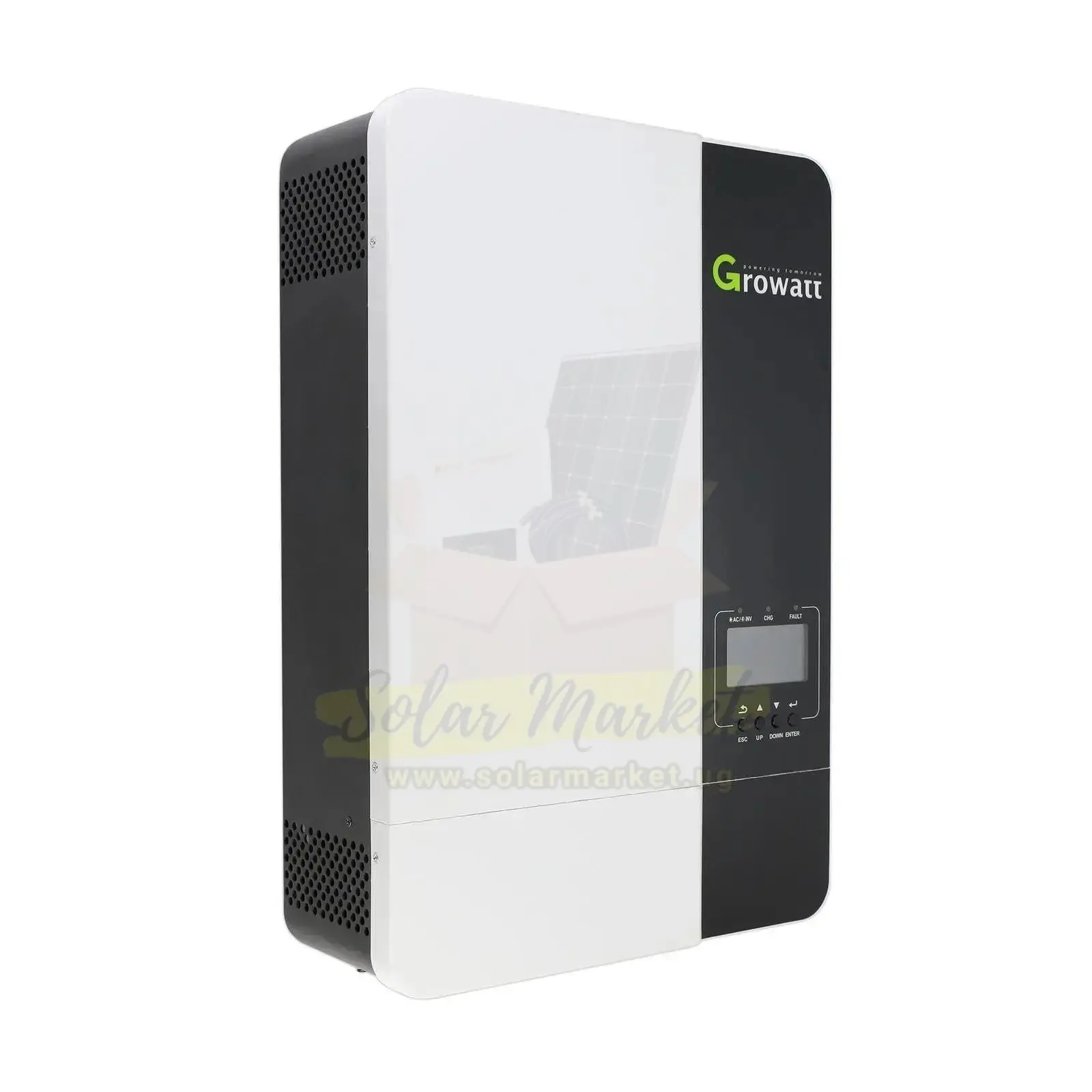 Growatt 5kVA 5000W Hybrid Inverter for Home and Small Business Backup 48VDC 230VAC Output MPPT 120-430VDC Expandable to 6 Units IP20 (SPF-5000-ES)