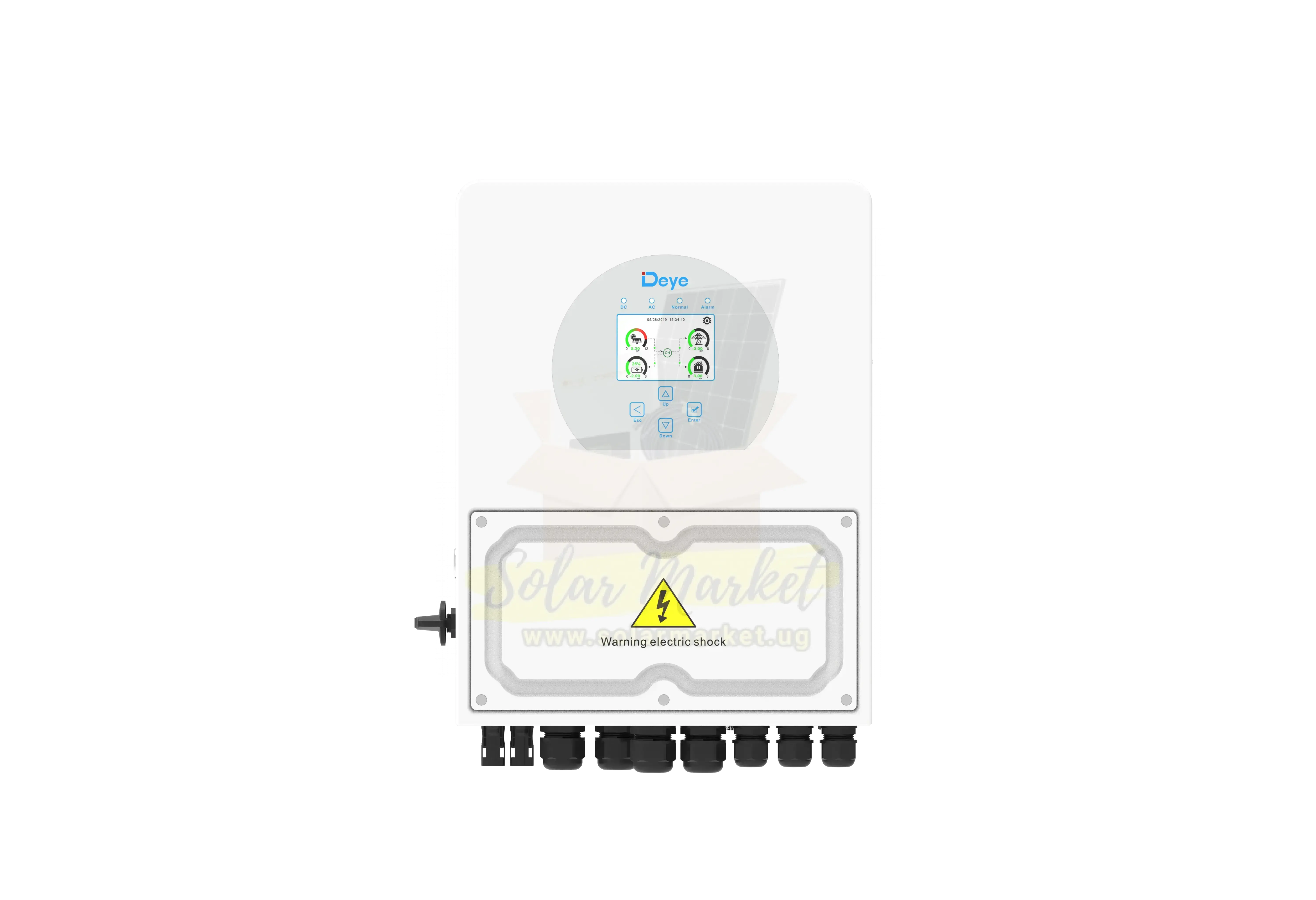 DEYE 3kW Single Phase Hybrid Inverter for Home solar backup and Small business power 48V Battery 230V Output 5-Year Warranty (SUN-3K-SG04LP1-EU)