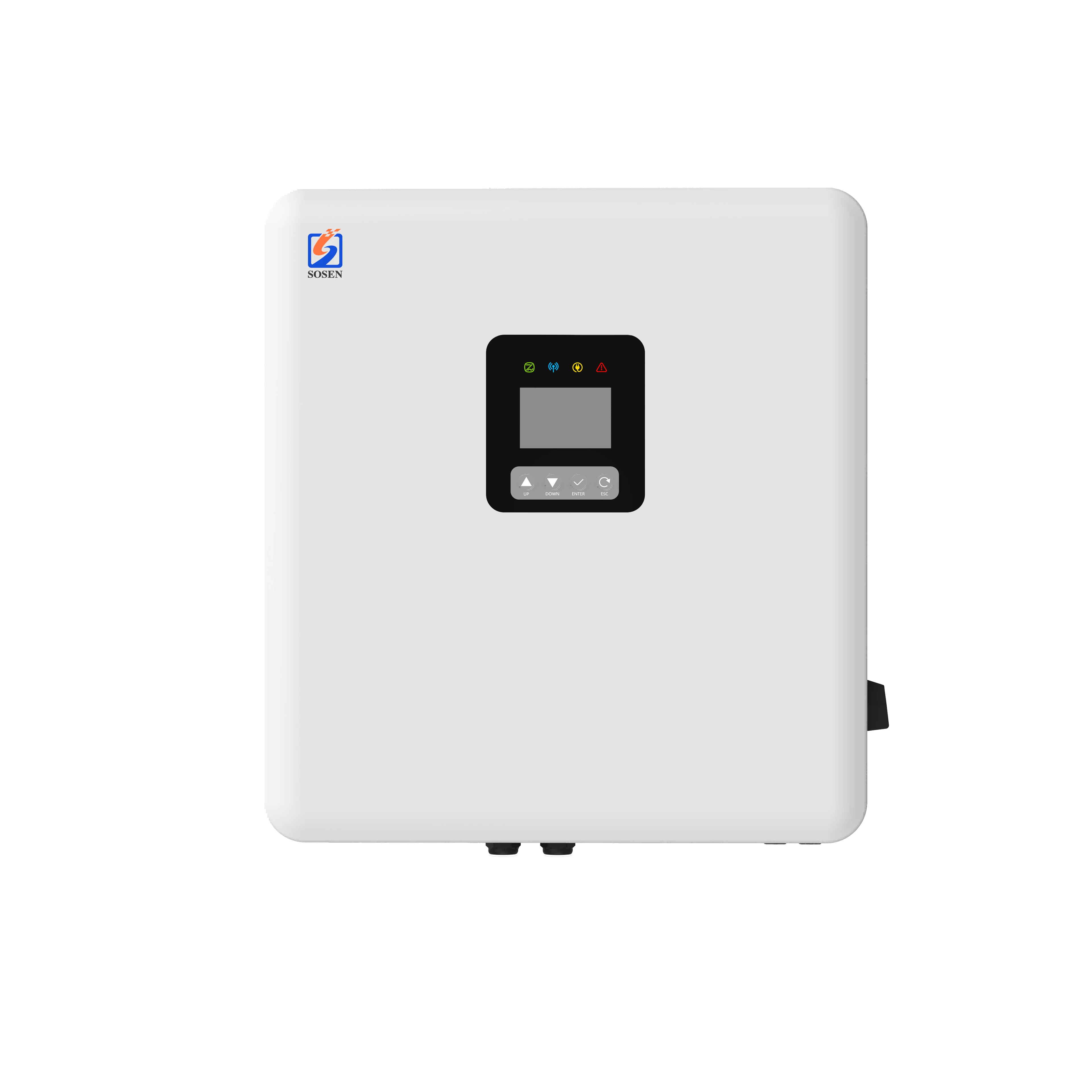 Sosen 8kW Hybrid Inverter for Home and Small Business Backup 51.2V Battery Voltage Dual MPPT 120-500VDC 160A Charge/Discharge Parallel up to 8 Units IP65 (SSE-HL8K-P1EU)