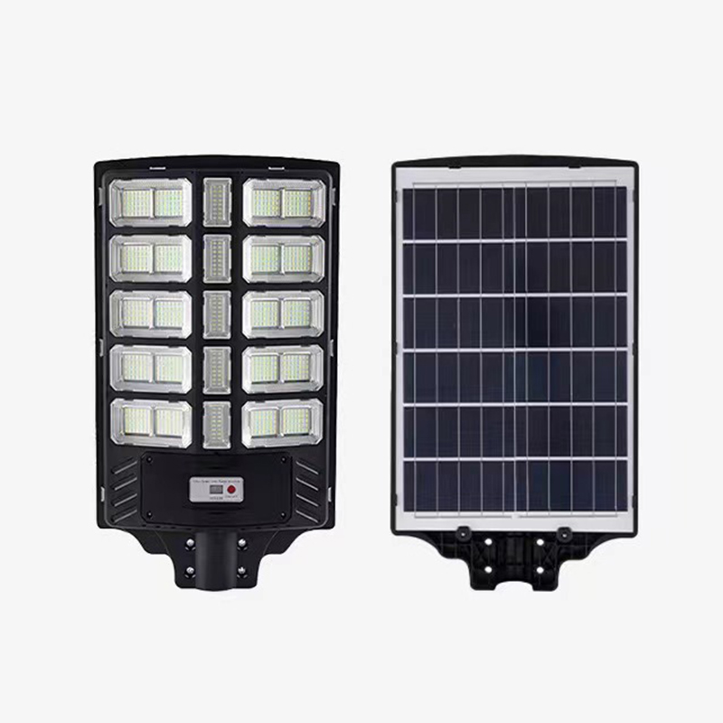 SRNE 26W Solar Street Light with 20Ah Lithium Iron Phosphate Battery for Outdoor Area Lighting 6V Monocrystalline Panel 220 LED Beads ABS+Optical Reflector (BS800)