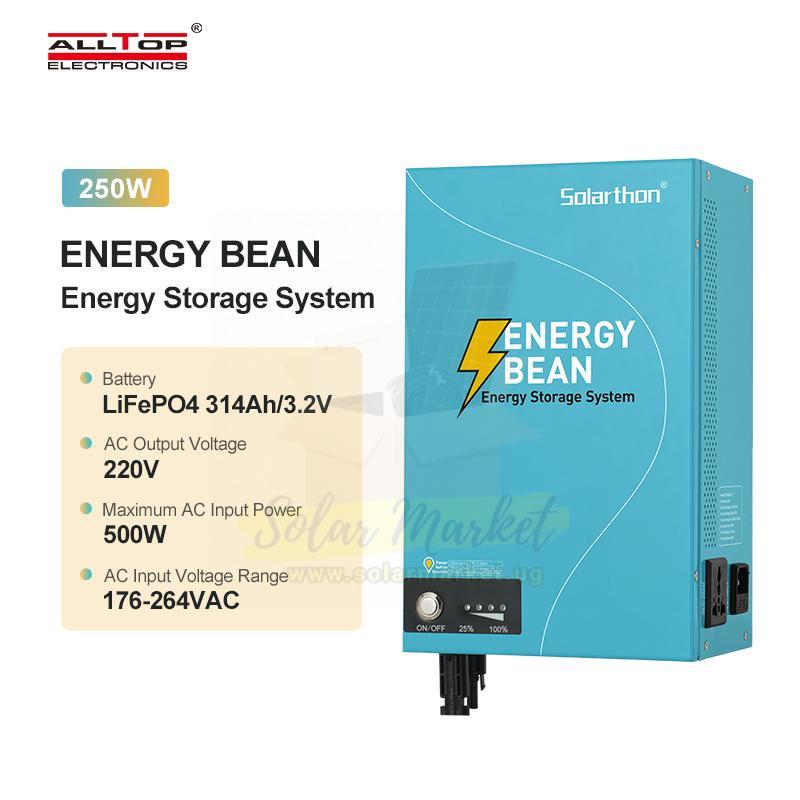 Altop 250W Portable Power Station for Camping and Emergency Backup 220VAC Output LiFePO4 Battery 314Ah 3.2V 3-Year Warranty (eBean250-01)