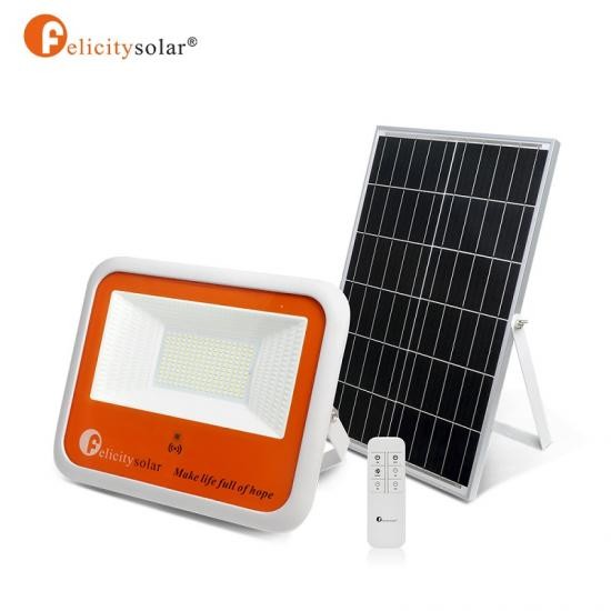 100W Waterproof Solar Flood Light With Remote Control Felicity