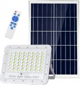 Masrcorp 400W Solar Flood Light with Light Control and Remote Control for Outdoor Area Lighting (BFW400)