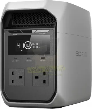 EcoFlow DELTA 3 Classic 1kWh LFP Portable Power Station for Home Backup and Outdoor Use, 1800W AC Output, 10ms UPS