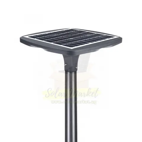 Entelechy 20W Solar Street Light with LiFePO4 Battery for Outdoor Area Lighting 5V Monocrystalline Panel 80pcs SMD2835 LED 3000~6500K CCT 3.2V 20000mAh Battery IP65 Aluminium Housing (BST-GGD-005)
