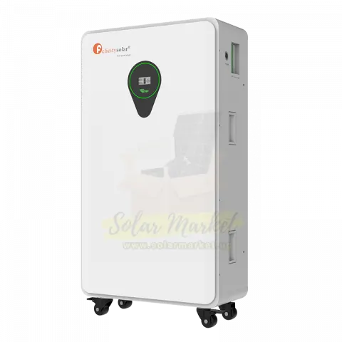 Felicity FLA48500TG2 25kWh LiFePO4 Battery for Residential solar backup, Small office backup power, Retail and commercial energy storage 95% DoD, 6000+ Cycles, RS485/CAN, Floor-Mounted, 7-Year Warranty