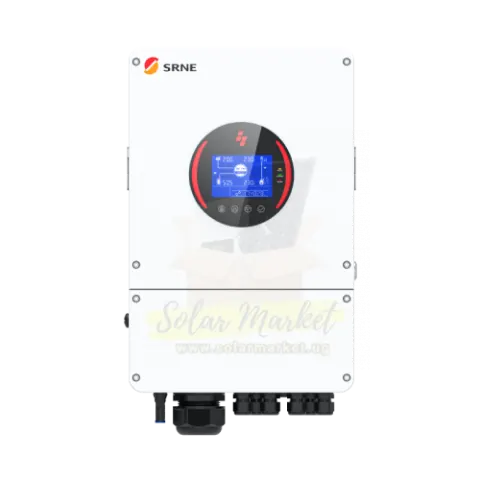 SRNE 6kW Hybrid Inverter for Home and Small Business Backup Dual MPPT 48V 230VAC Output Parallel up to 6 Units IP65 (AEP4860S135-H)