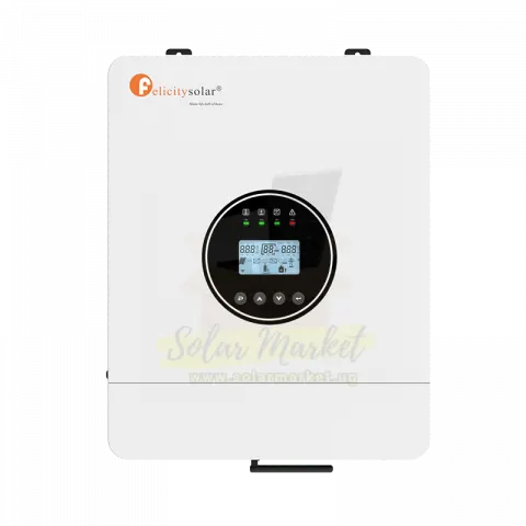 Felicity 6kVA/6000W Hybrid Inverter for Home and Small Business Backup 48V 50/60Hz 100A MPPT 6000W PV Input WiFi and 4G Ready (IVEM6048-II)
