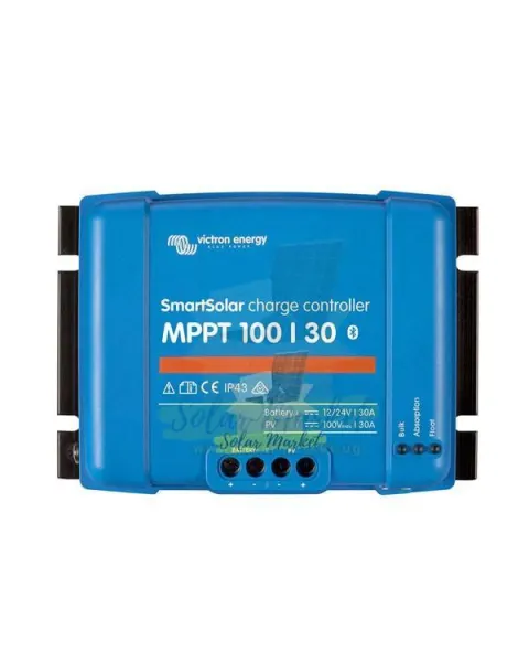 Victron MPPT 100/30 MPPT Charge Controller 24V for Residential solar, Small commercial solar, Off-grid and hybrid
