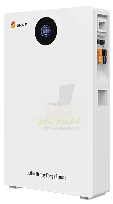 SRNE 10.49kWh 51.2V 205Ah LFP Solar Battery for Home and Small Business Backup with 6000 Cycles, 1-16 Unit Parallel, CAN/RS485/USB Communication, IP30 Protection (SE10B)