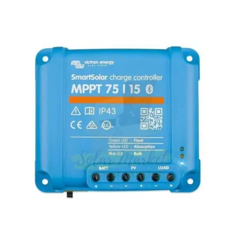 Victron MPPT 75/15 MPPT Charge Controller 48V for Residential off-grid, Small commercial solar, Telecom and remote