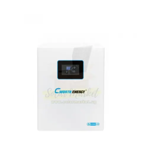 Cworth 2.5kWh 25.6V Lithium Solar Battery for Home and Small Business Backup 100A Max Charge/Discharge 26000 Cycles 80% DoD IP21 RS485 CAN 1-6 Parallel (CE-LBW-24100C)