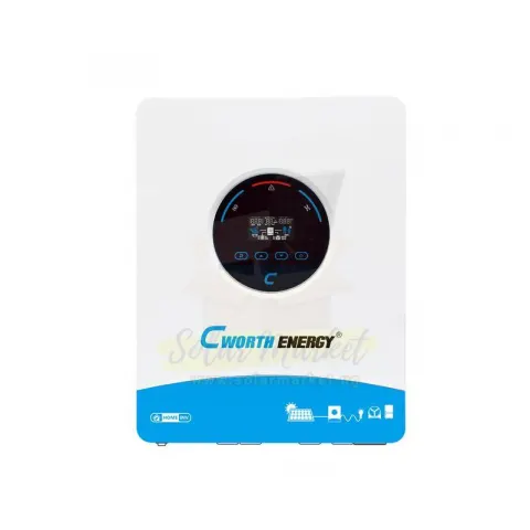 Cworth 4kW Hybrid Inverter for Home and Small Business Backup 24V DC Input 230VAC Output 120A MPPT Parallel up to 12 Units (CE-H4K)