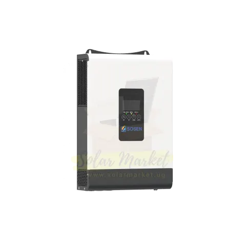 Sosen 3.6kW Hybrid Inverter for Home and Small Business Backup 24VDC 100A MPPT 40-450VDC 230VAC Output IP20 Indoor (SSA-HL3K6-P1EU)