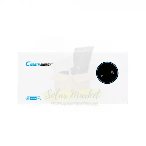 Cworth 5.12kWh 51.2V 100Ah Lithium Solar Battery for Home and Small Business Backup with 200A Max Discharge, 6000 Cycle Life, IP21, Expandable to 6 Units (CE-LBC-48200C)