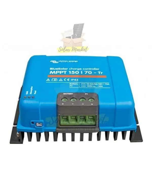 Victron SmartSolar MPPT 150/70 VE.Can 70A 12/24/48V Solar Charge Controller for Off-Grid Systems, 150V PV, 4000W at 48V, Bluetooth