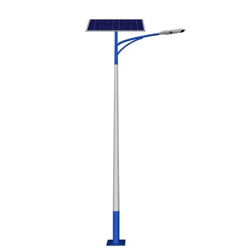 Hot Dip Galvanized Steel Solar Street Lighting Pole Uganda 6Meters