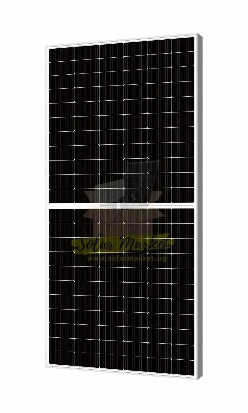 SRNE 600W Monocrystalline Solar Panel for Residential and Commercial Solar Backup with 144 Half-Cell Technology, Anti-Reflection Coated Glass, MC4 Connectors (GS600N-144M)