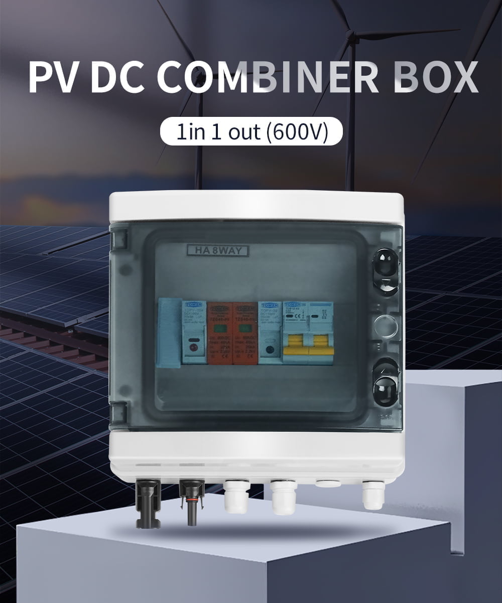 Solar PV Combiner Box 32A DCDB 1-in-1-Out